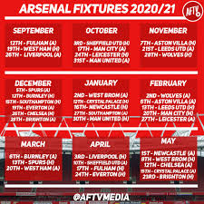 Visit espn to view arsenal fixtures with kick off times and tv coverage from all competitions. Aftv On Twitter Arsenal S Last 8 Premier League Fixtures Sheff Utd A Fulham H Everton H Newcastle A West Brom H Chelsea A Palace A Brighton H