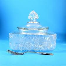 Candy Dish Large Square Clear