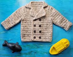 Toddler Pea Coat Crochet Pattern Sizes