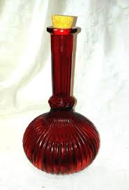 Recycled Ruby Red Flashed Glass