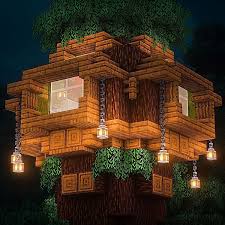 21 Minecraft Treehouse Build Ideas And