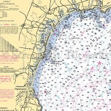 Maine Wells Beach Nautical Chart Decor