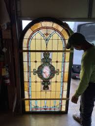 An Arch Antique Stained Glass Landing