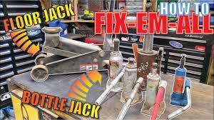 how to repair hydraulic jacks how