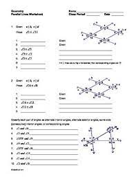 3 1 parallel lines and transversals answers parallel lines cut by a transversal worksheet answers gina. 39 Geometry Parallel Perpendicular Lines Ideas Teaching Geometry Teaching Math Middle School Math