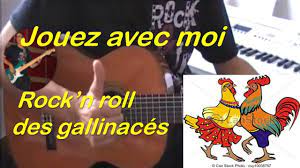 Rock and roll des gallinacés, une comptine interprétée par Agnès Chaumié et  Hélène Bohy