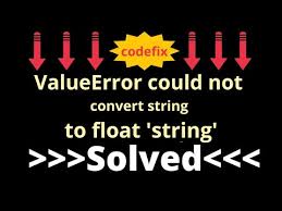 not convert string to float
