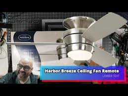 harbor breeze ceiling fan with remote