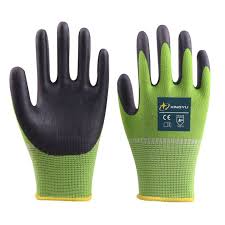 Gloves Green Bamboo Fibers Pu