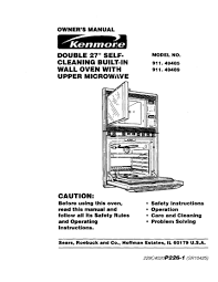 kenmore 91149489992 built in oven with