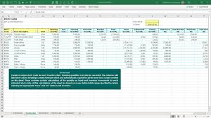 closing stock template excel skills