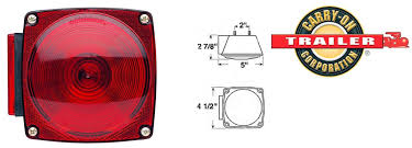 Carry On Left Hand Trailer Tail Light Under 80 In 813