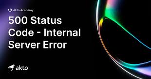 500 status code internal server error