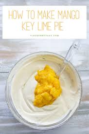 mango key lime pie flour on my face