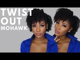 twist out mohawk natural hair tutorial
