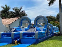 Aqua Rush Water Slide Obstacle Course