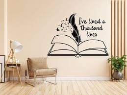 Books Wall Decal Wall Decor Books Quote