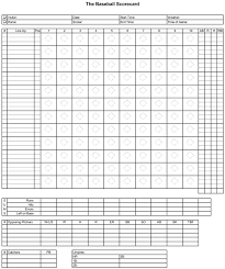 baseball score sheets free printable