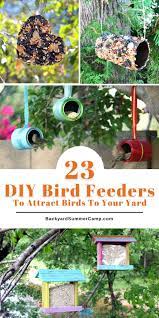 23 diy bird feeders to attract birds to