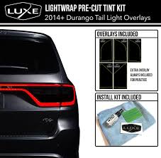 Amazon Com Luxe Auto Concepts 2014 19 Durango Tail Light Tint Kit Dark Smoke Automotive