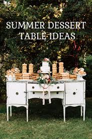Summer Wedding Dessert Tables Ideas