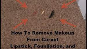 how to remove makeup from carpet you