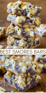 soft and gooey loaded smores bars