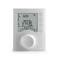 DELTA DORE - Thermostat à piles programmable filaire pour chauffage avec 2  niveaux de consigne - réf : Tybox 1117 Réf : 6053005 | Cedeo