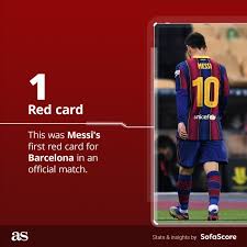 Lionel messi's one and only red card! Xfnwmc Mu9bbnm