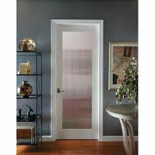 White Silver Frosted Glass Interior Doors