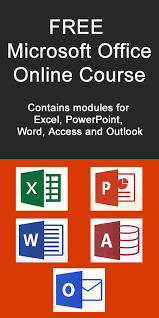Free Microsoft Office Online Course Contains Modules For Excel