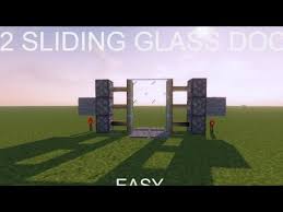 3x2 Sliding Glass Door In Minecraft