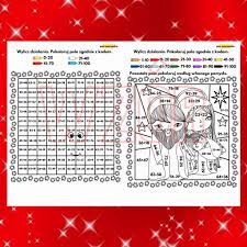 Świąteczne Matematyczne Kolorowanki - Dodawanie i Odejmowanie do 100 (z  przekroczeniem progu dziesiątkowego) Pan Nauczanka