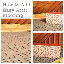 easy attic flooring with attic dek