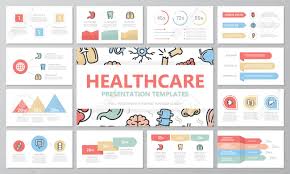 Set Of Medical And Healthcare Elements For Multipurpose Presentation