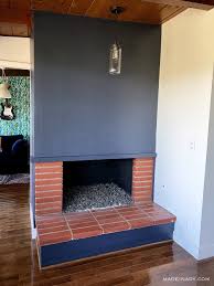 how to paint a fireplace from vine