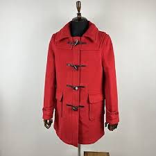 Classic London Duffle Coat Wool Red
