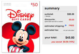 target com 50 disney gift card only