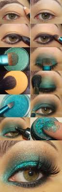 step glitter eye makeup tutorial