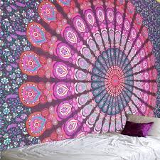Pink Purple Indian Hippie Mandala