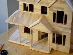 Most instructions that show you how to build your own require power tools or a large work area. Popsicle Stick House Plans Free Awesome Popsicle Stick House Floor Plans Popsicle Stick Houses Popsicle House House Flooring