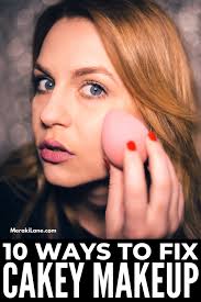 how to fix cakey makeup without