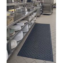 black puzzle commercial kitchen rubber mats