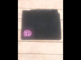 how to monogram your car mats you