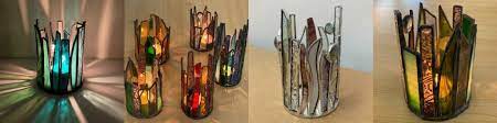 Stained Glass Tealight Holders 1 Day