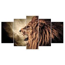 Roaring Lion Canvas Wall Art Best