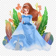 princess barbie png picture hand drawn