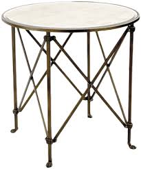 Olivia 30 Round Mirrored Side Table