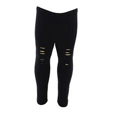 Legging Ripped With Gold
