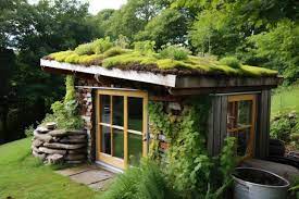 Green Oasis Living Roof On A Garden Shed